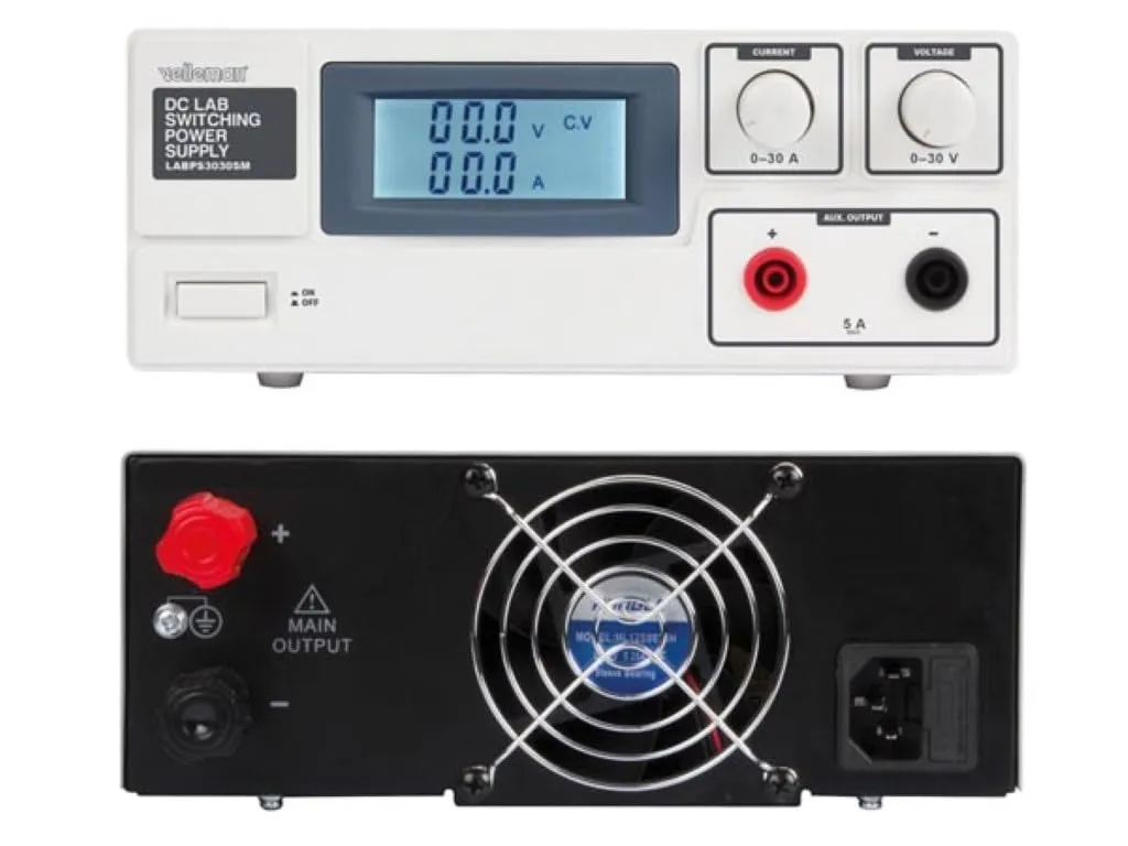 Velleman GP alimentation de laboratoire à découpage 0-30 VCC 0-30 A réglable