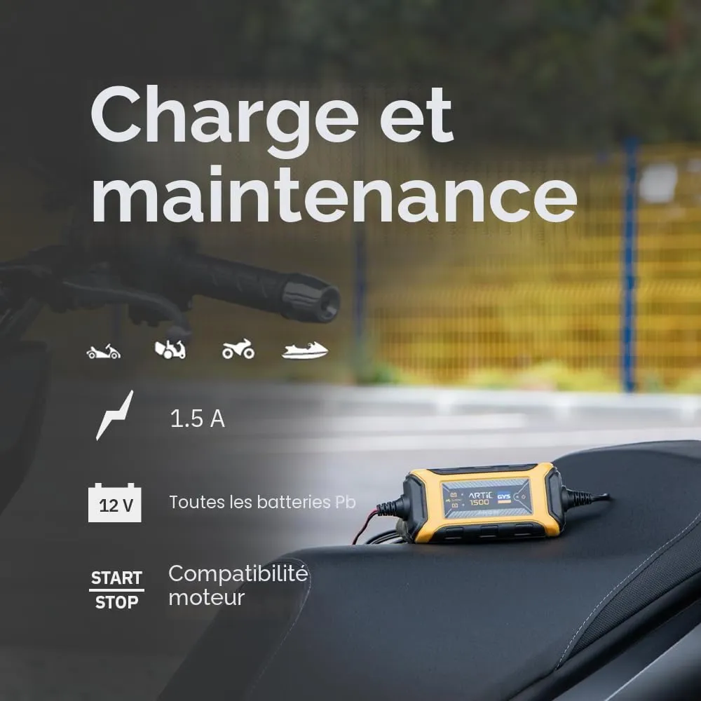 GYS Artic 1500 chargeur batterie 12 V 1,5 A