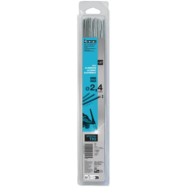 GYS Métal d’Apport TIG ER5356 baguettes aluminium 27 pièces Ø 2,4 mm