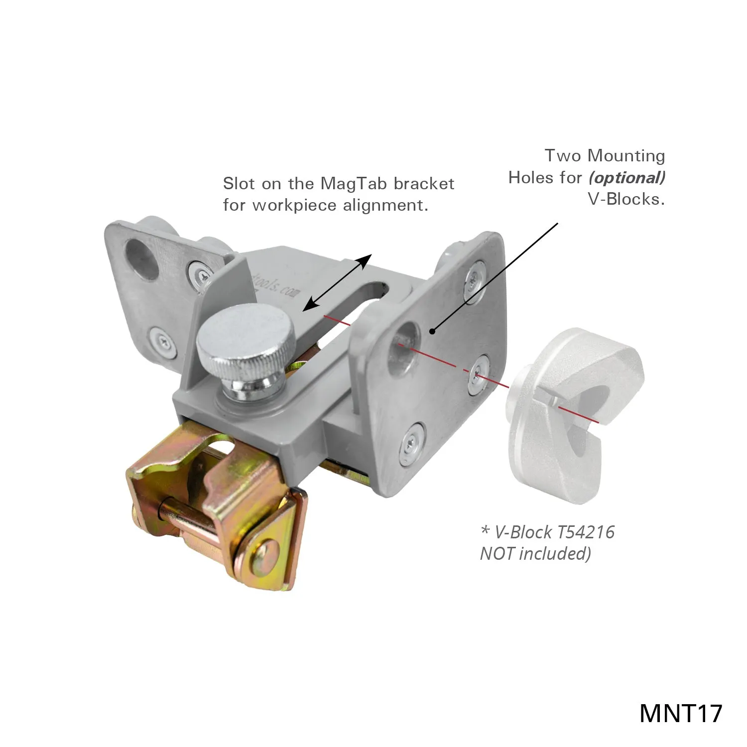 STRONG HAND EUROPE MagTab Pro positionneur magnétique 5,2 × 3,9 × 3,4 po 35 lb