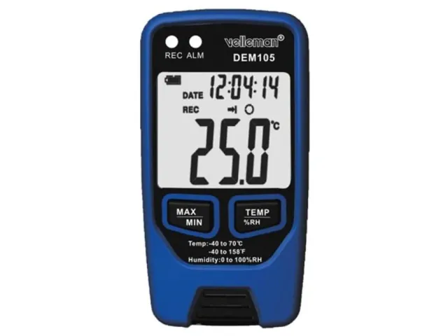 Velleman GP datalogger température humidité USB LCD