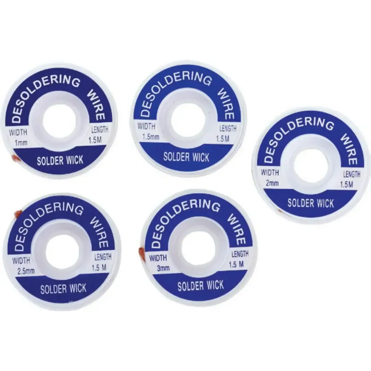 Zhongdi ZD-180 tresse à dessouder cuivre 2,0 mm 1,5 m