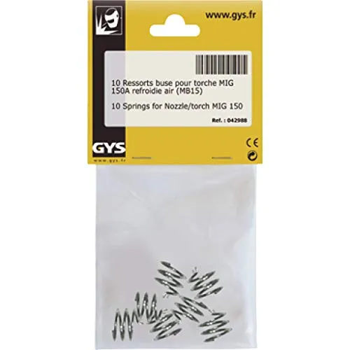 GYS Ressorts buse 150A torche MB15 lot de 10