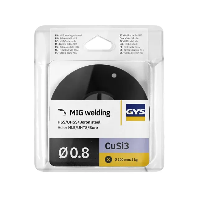 GYS fil de brasage CuSi3 ERCuSi-A/S Ø 0,8 mm, bobine 1 kg