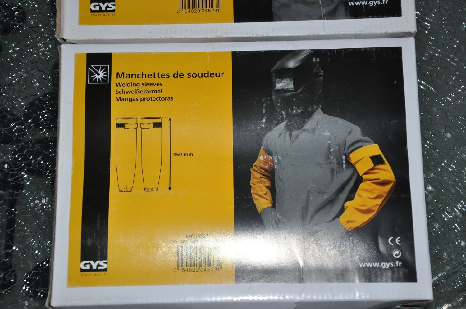 GYS manchette de soudure en cuir avec renforts Kevlar