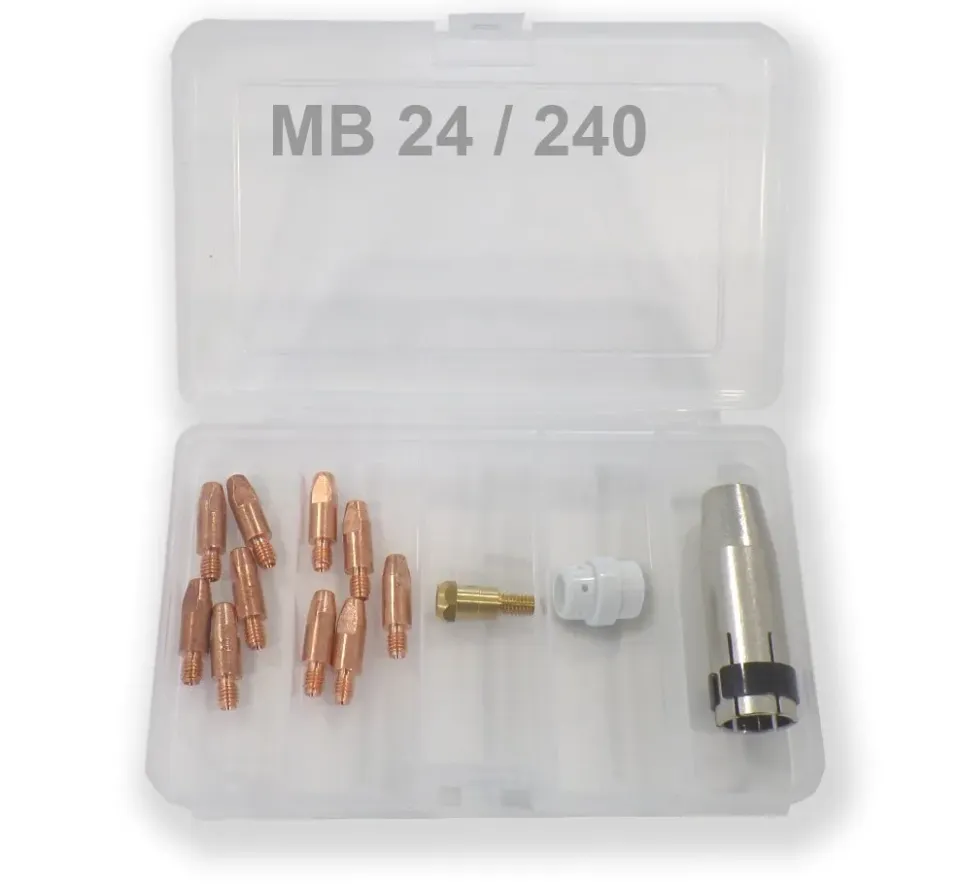 La Boutique du Soudeur MB24 / MB240 coffret torche MIG 14 pièces M6