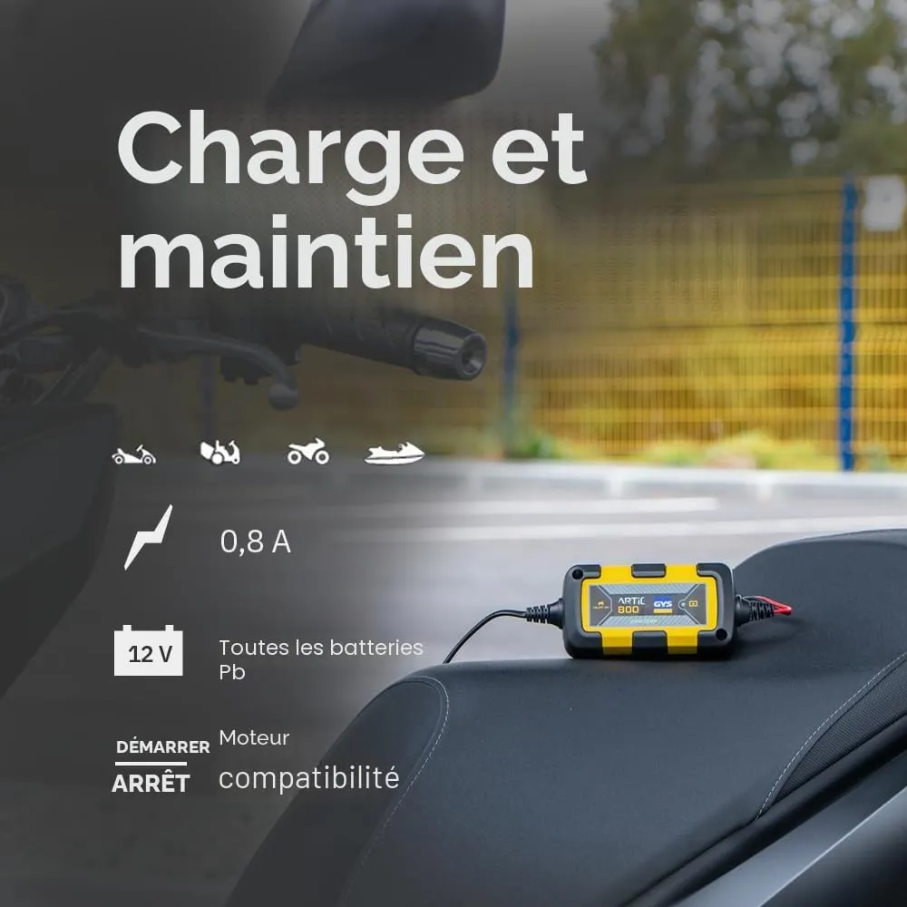 GYS Artic 800 chargeur batterie 12 V 1,2–25 Ah