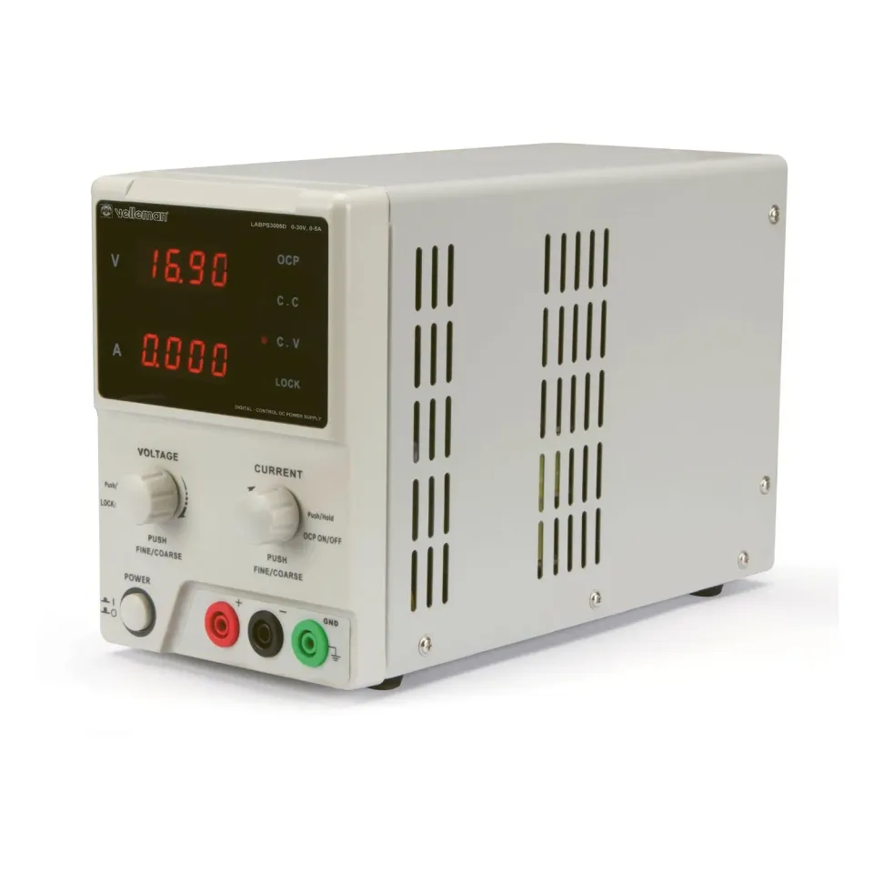 Velleman GP alimentation de laboratoire 0-30V 5A réglable