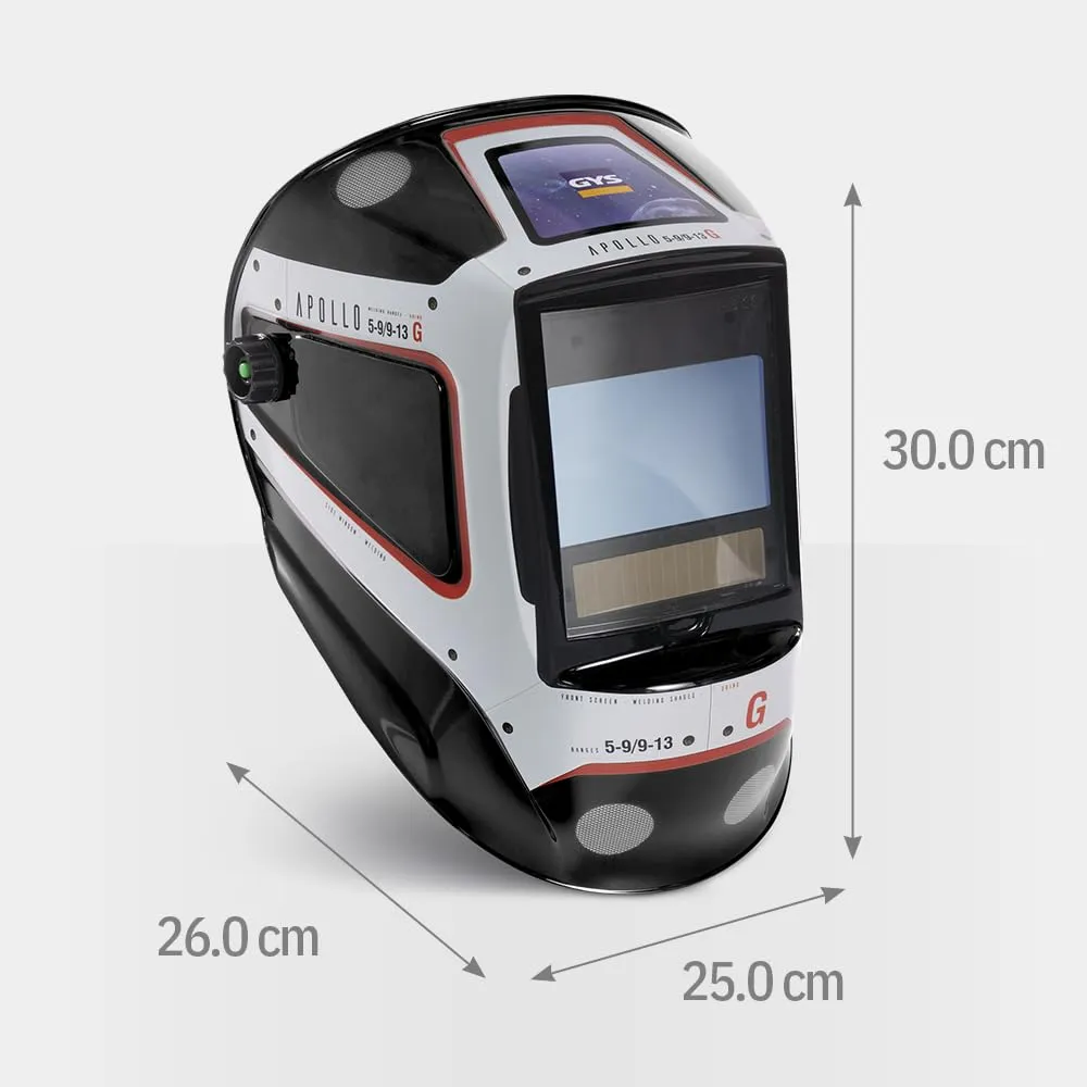 GYS APOLLO+ cagoule de soudage teinte 5–13 panoramique