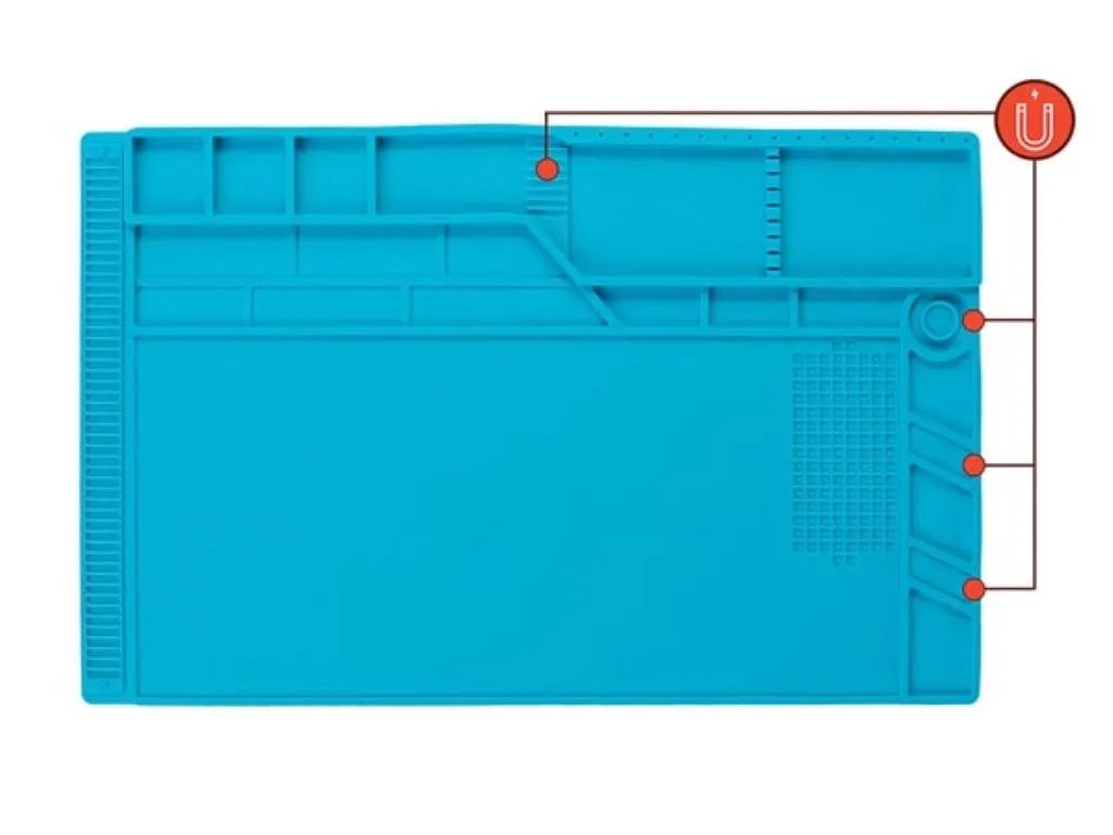 Velleman tapis de soudure silicone 550x350 mm 500°C