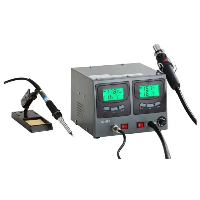 Zhongdi ZD-982 station de soudage et air chaud 2-en-1