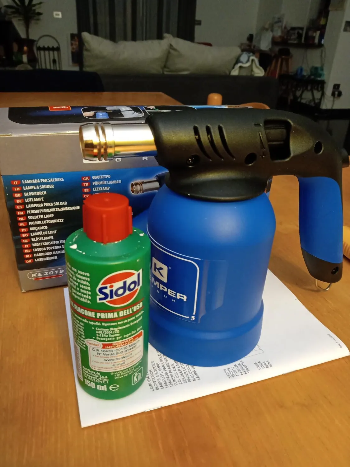GYS lampe à souder allumage piezo bleue 1 pièce
