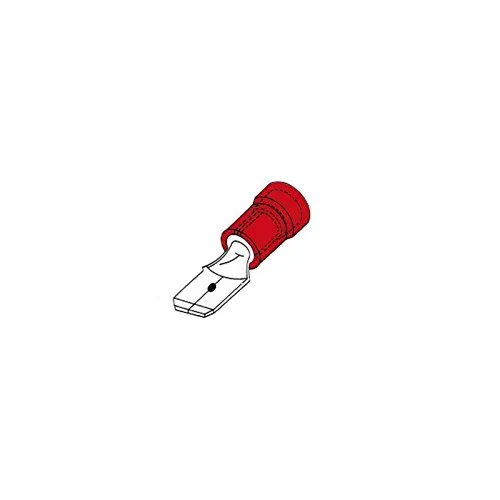 Velleman GP Series cosse mâle 2,8 mm rouge isolée