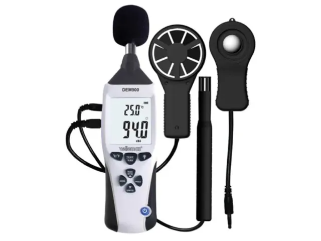 Velleman GP Series mètre environnemental 5-en-1 avec étui