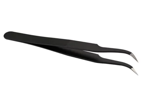 Velleman GP pince antistatique de précision 11,8 cm, pointe courbée